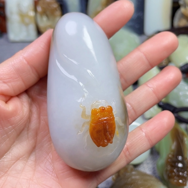 和田玉未镶嵌挂件