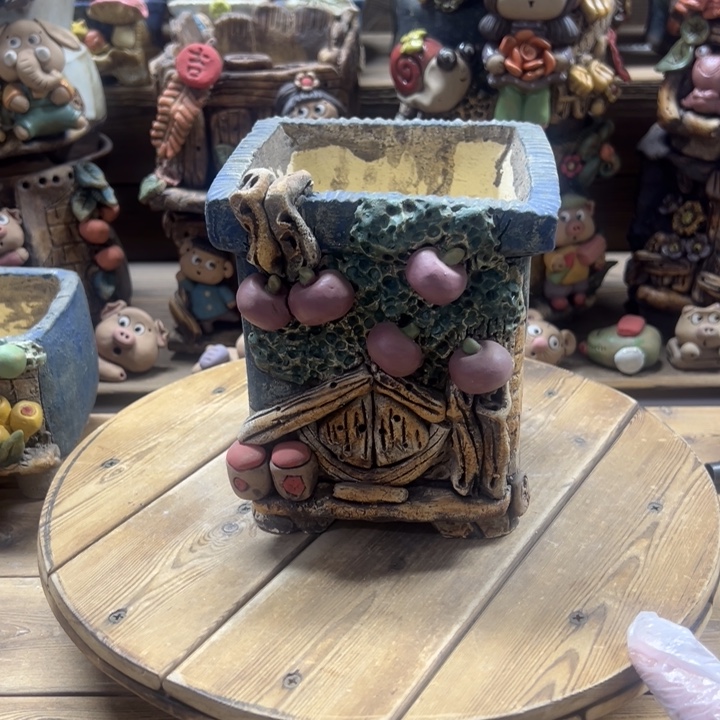 嘻哈多肉花盆百搭