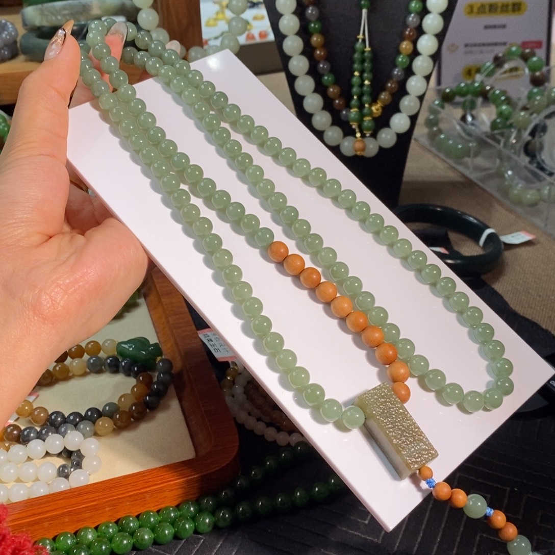 和田玉未镶嵌手链