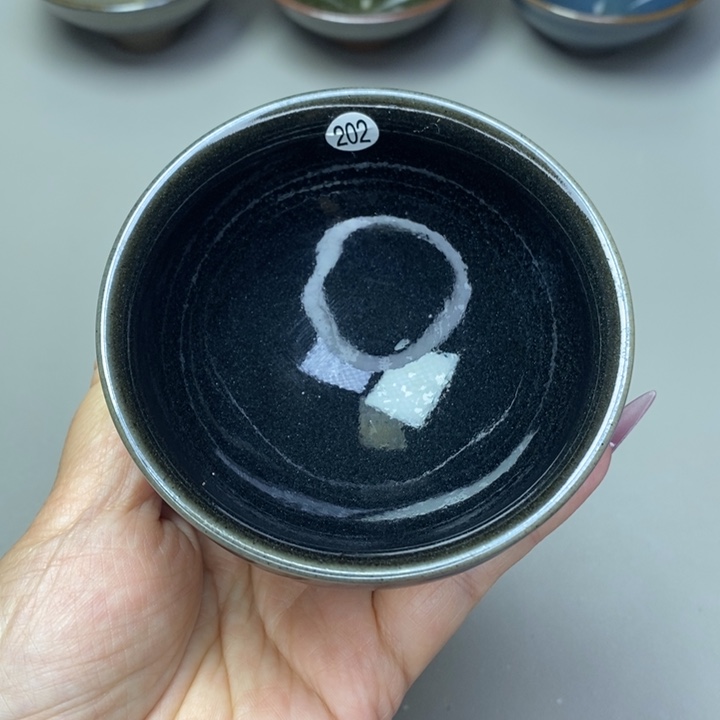 茶盏建窑建盏磨底柴烧主人杯