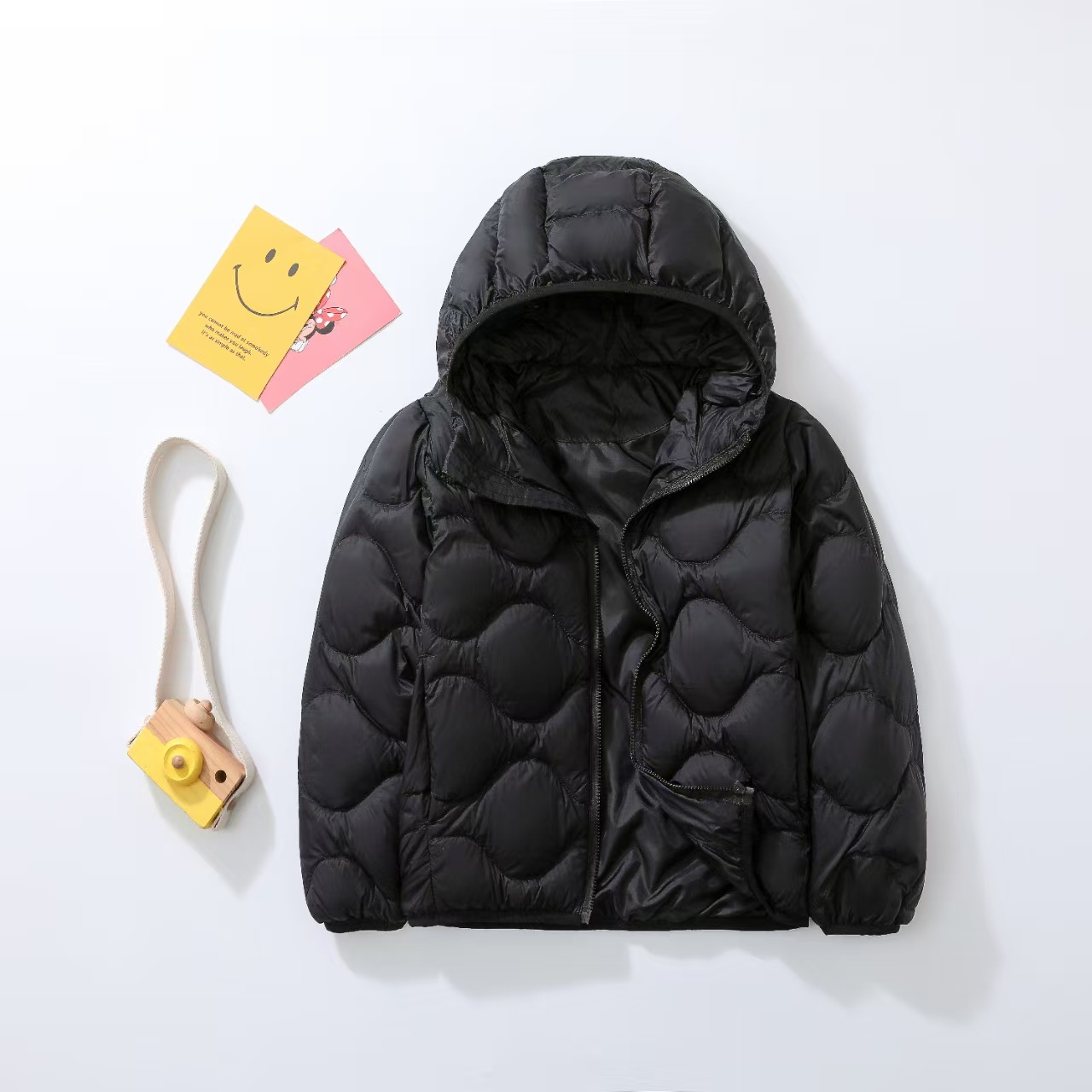 【B.Duck】小黄鸭90绒羽绒服新款中大童冬男女童轻薄款连帽外套001