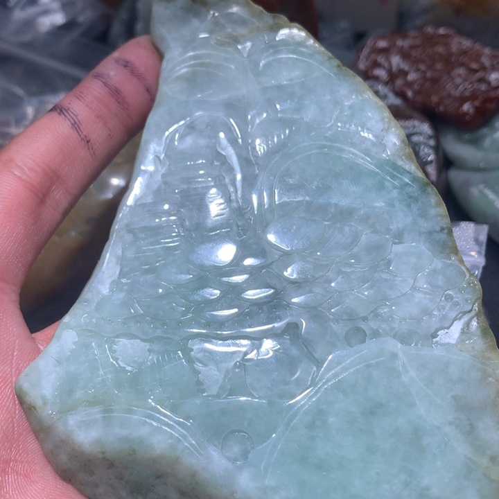 翡翠未镶嵌颈饰保真天然a货翡翠