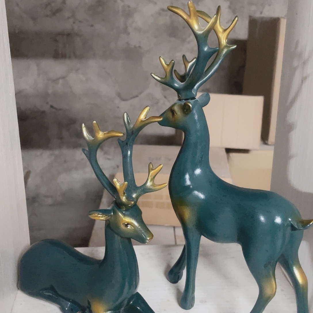 陶瓷蓝色鹿11111111