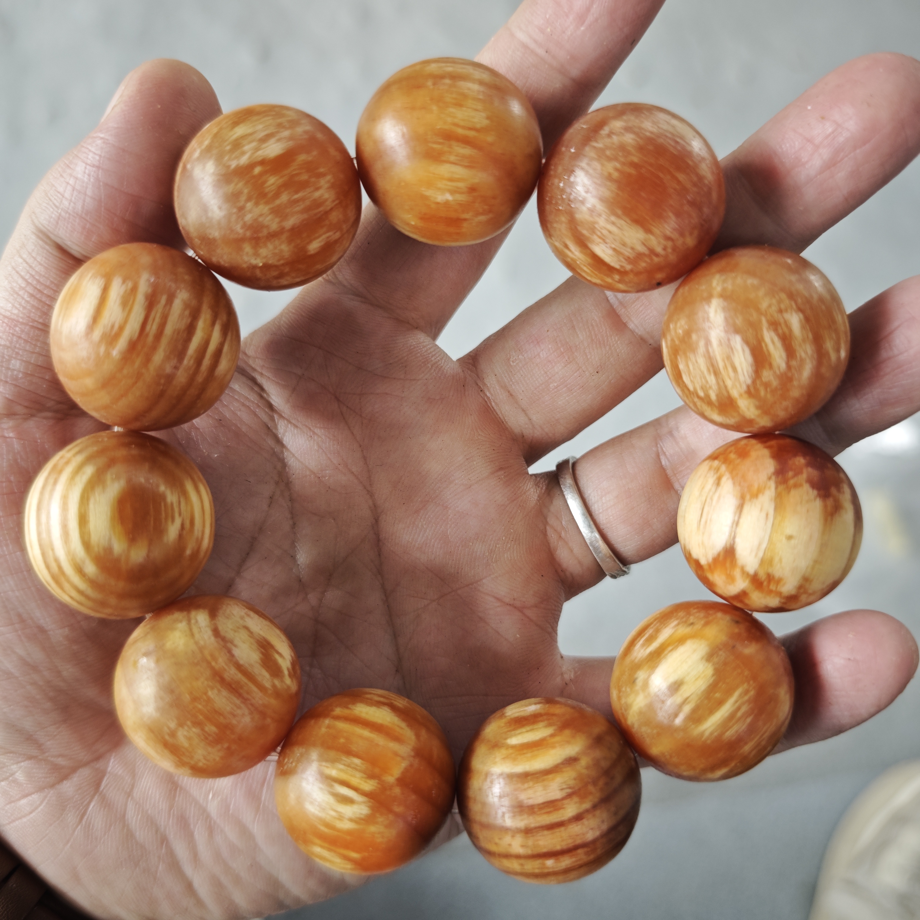 H195 血龙木2.5cm单圈手串