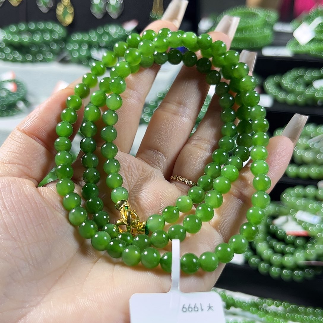 未镶嵌和田玉（碧玉）手链6