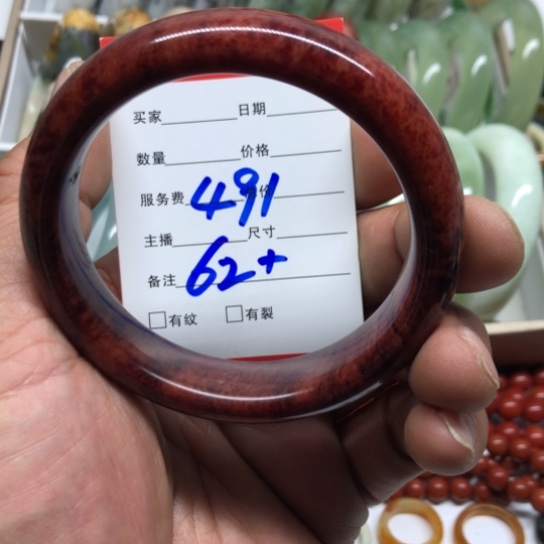 月***妈蛇纹石玉未镶嵌手镯