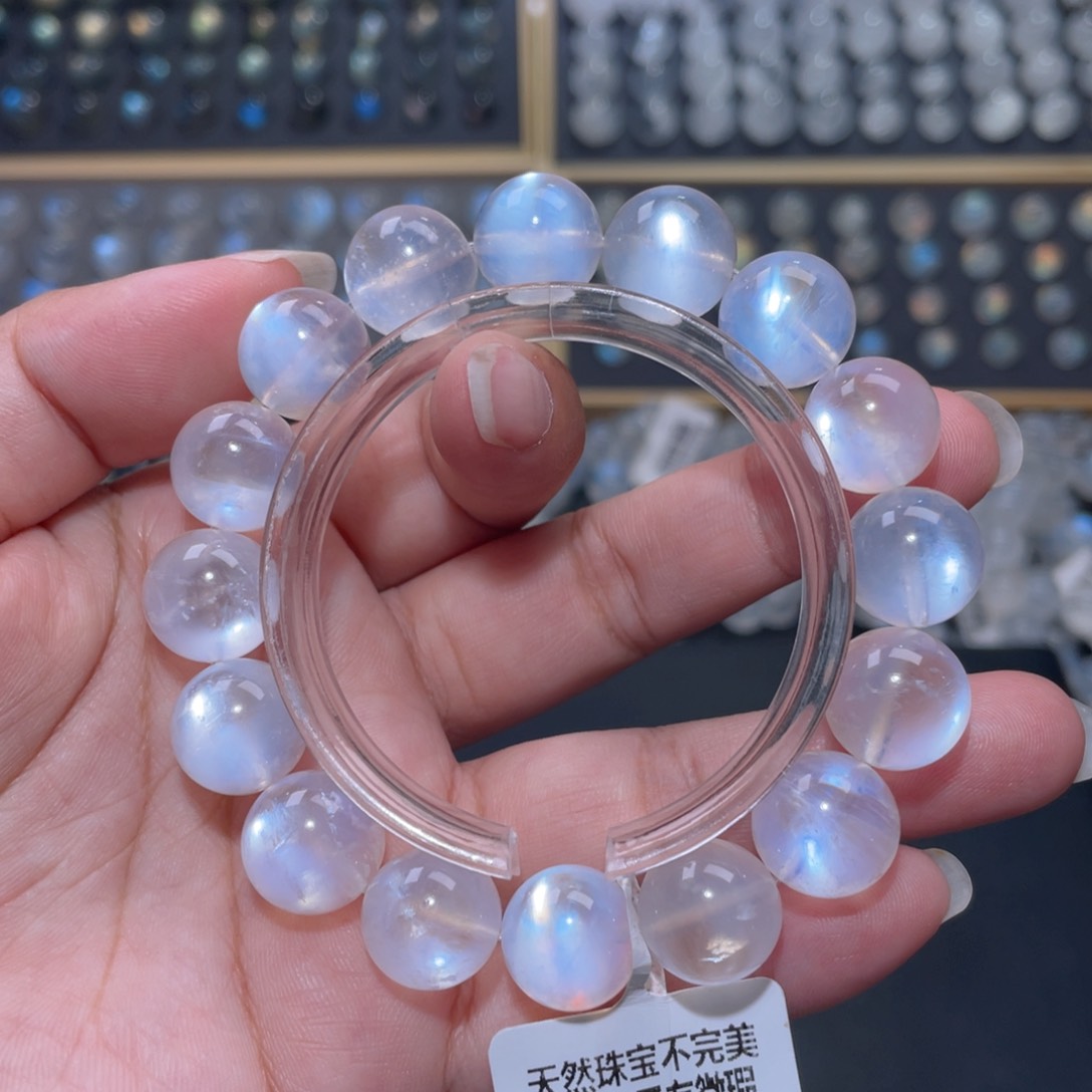 手链未镶嵌长石多*蓝月光手链13mm