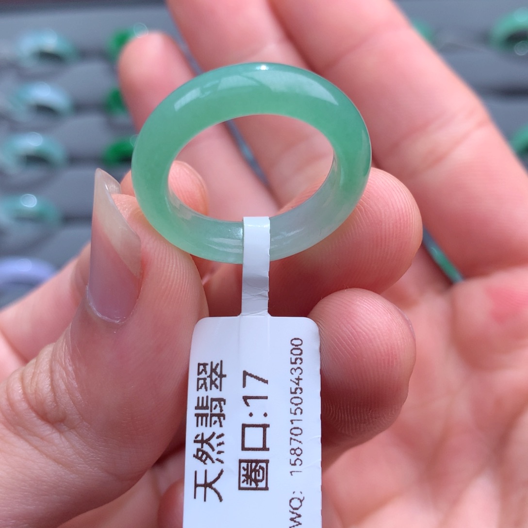 翡翠戒指未镶嵌天然