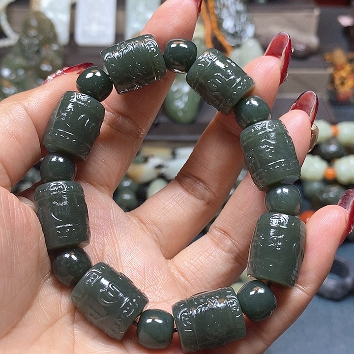 和田玉手串未镶嵌