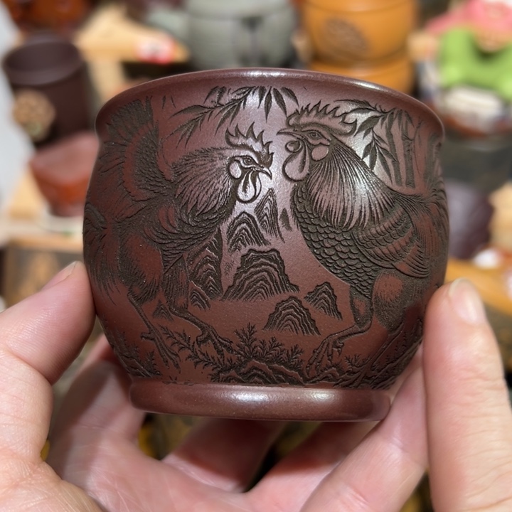 紫砂茶杯宜兴紫砂主人杯