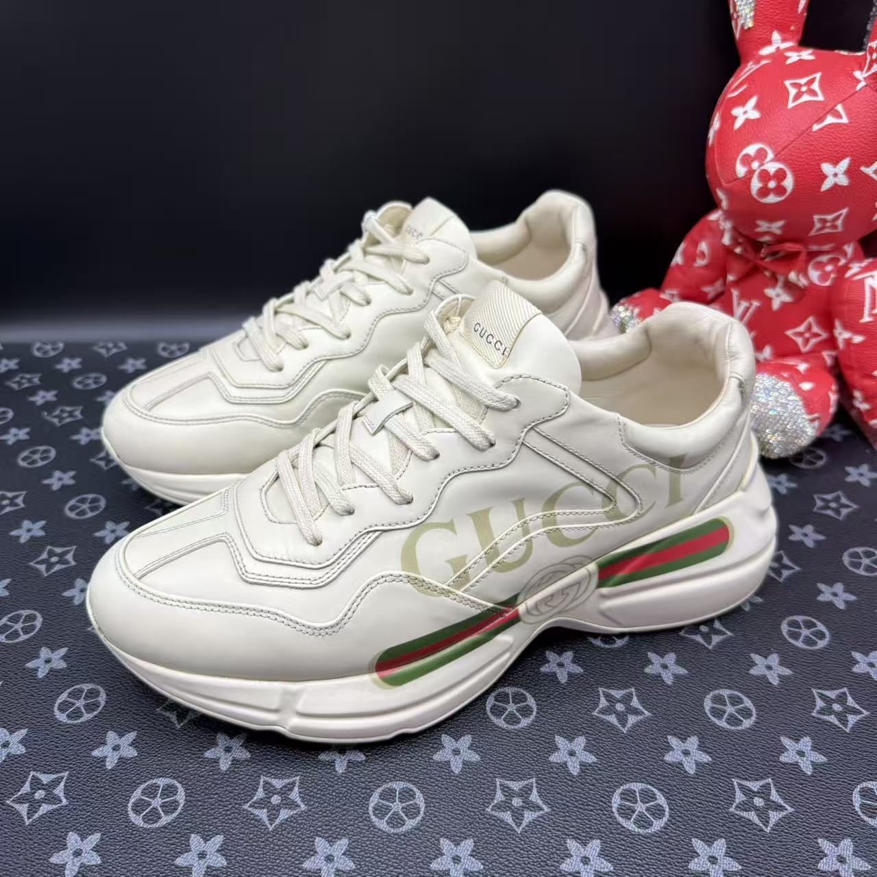 95新 GUCCI/古驰 男士腰带厚底运动老爹鞋多尺码