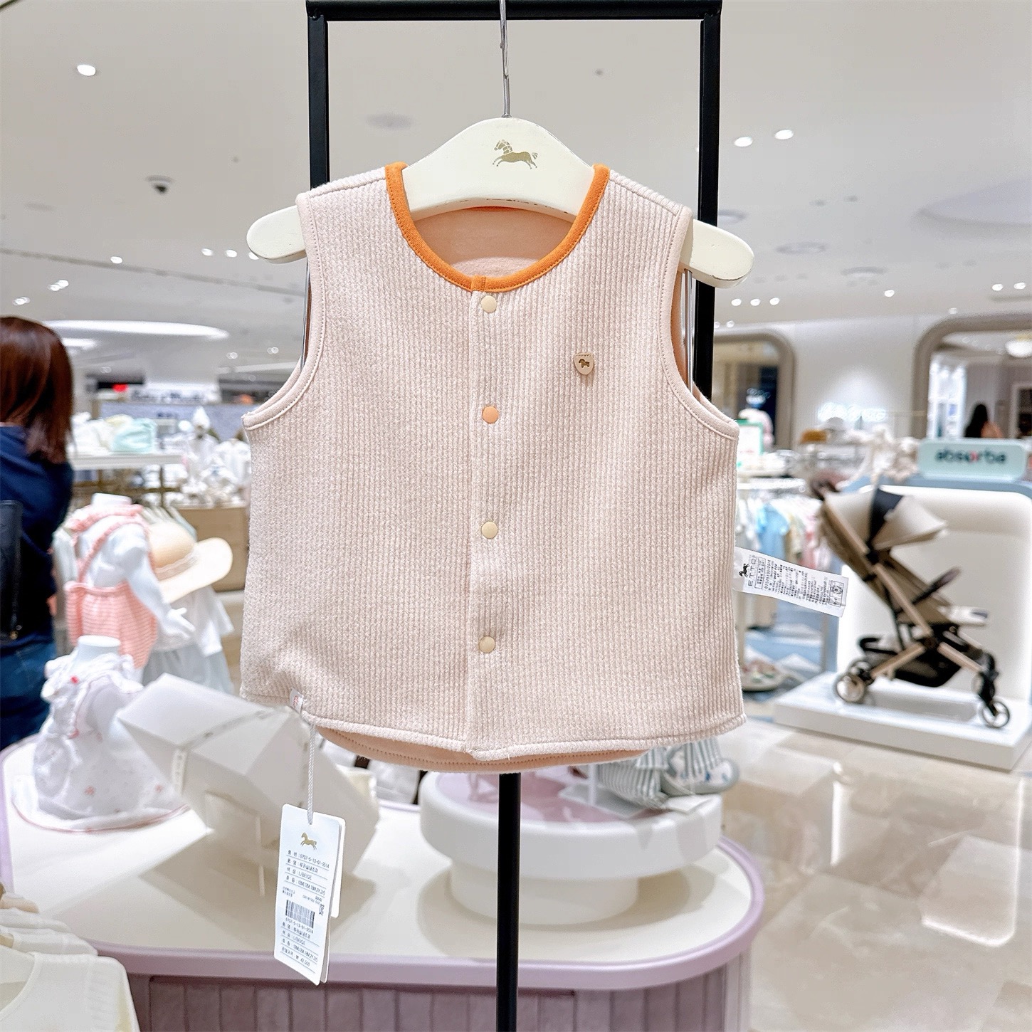 mj288小飞马男童女童柔软马甲韩版25冬季儿童简约舒适坎肩