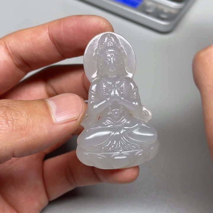 和田玉吊坠(不含链)未镶嵌高**庆