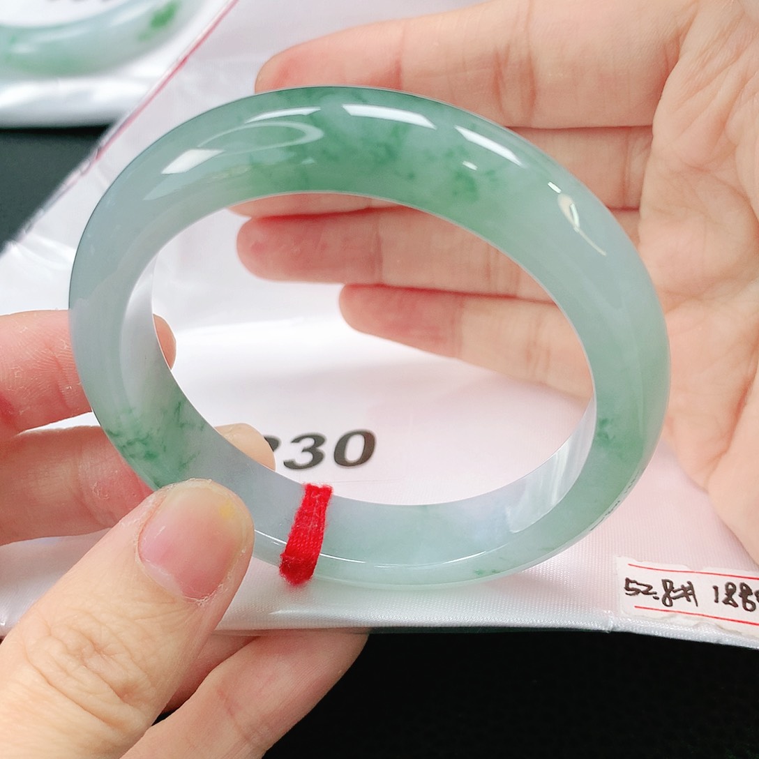 未镶嵌手镯翡翠缅甸52.8