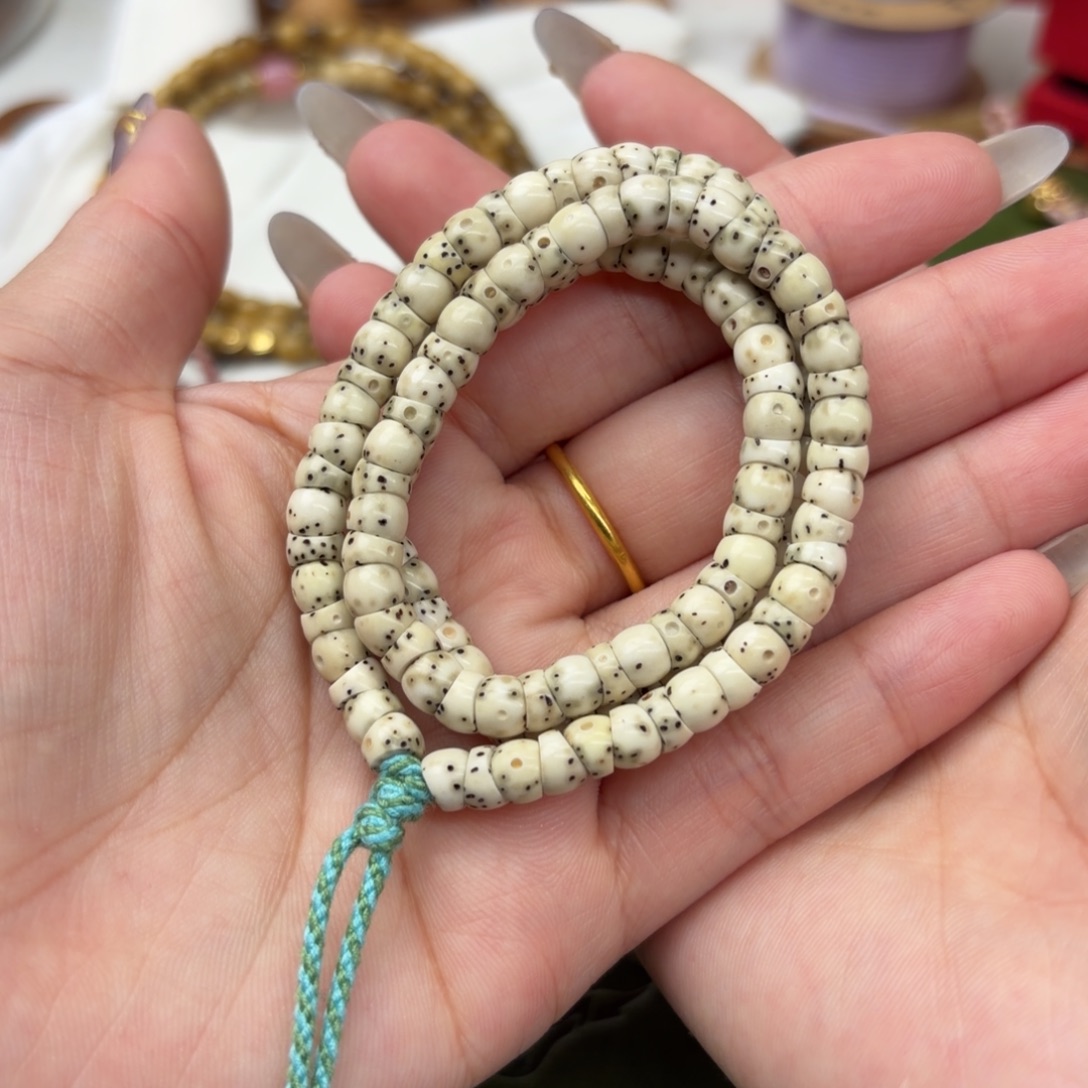 星月菩提手串6mm数星星厚切大肠长串❗️石玉料❗️