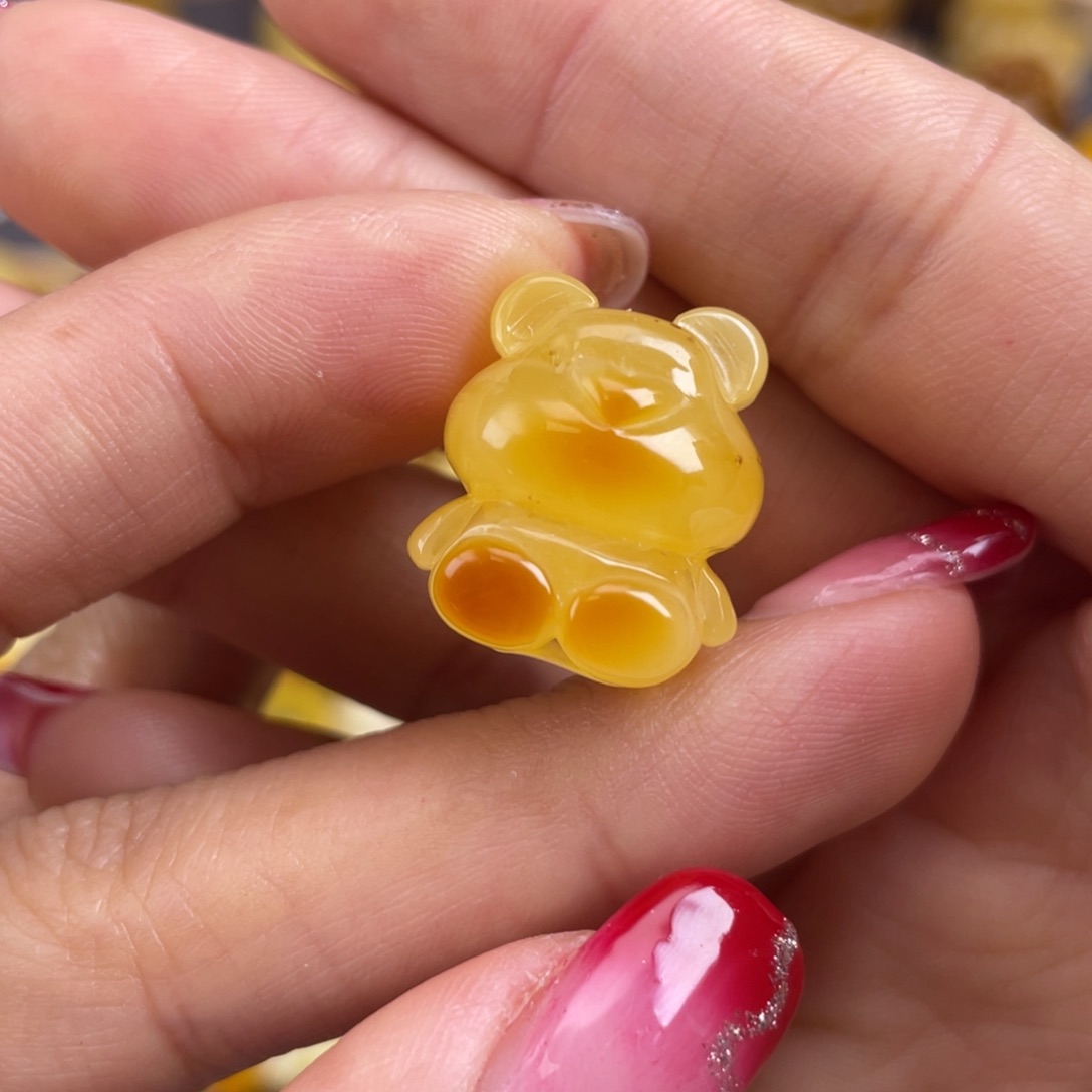 琥珀裸石未镶嵌蜜蜡