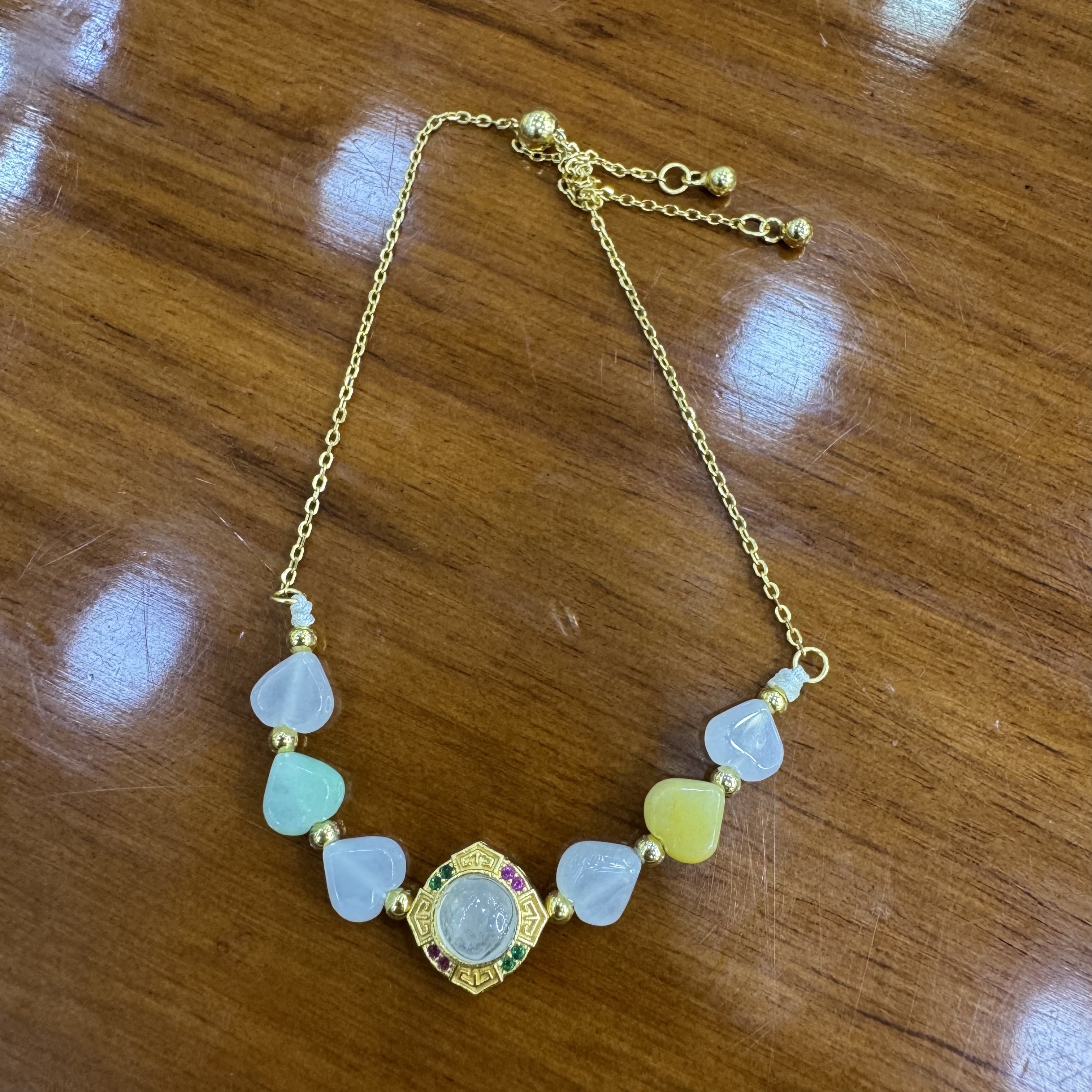 银镶翡翠手链 多样性发其一