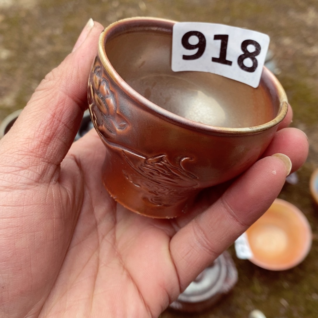 柴烧茶具陶瓷杯子
