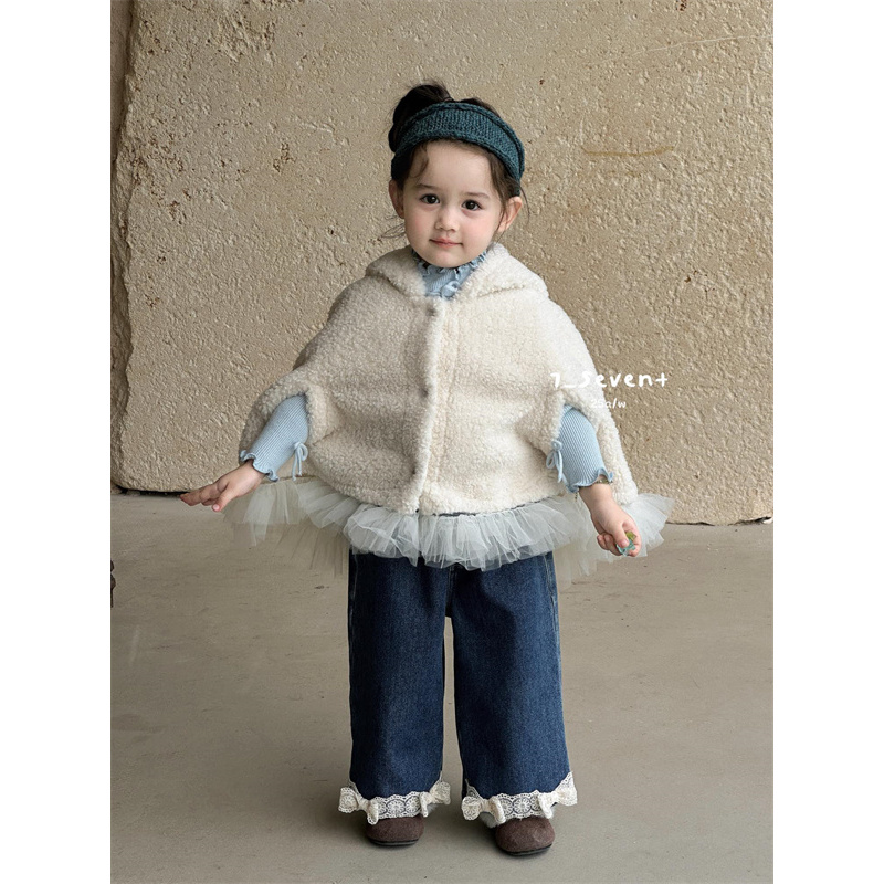 7Seven·25冬~纱纱下摆毛毛斗蓬外套167