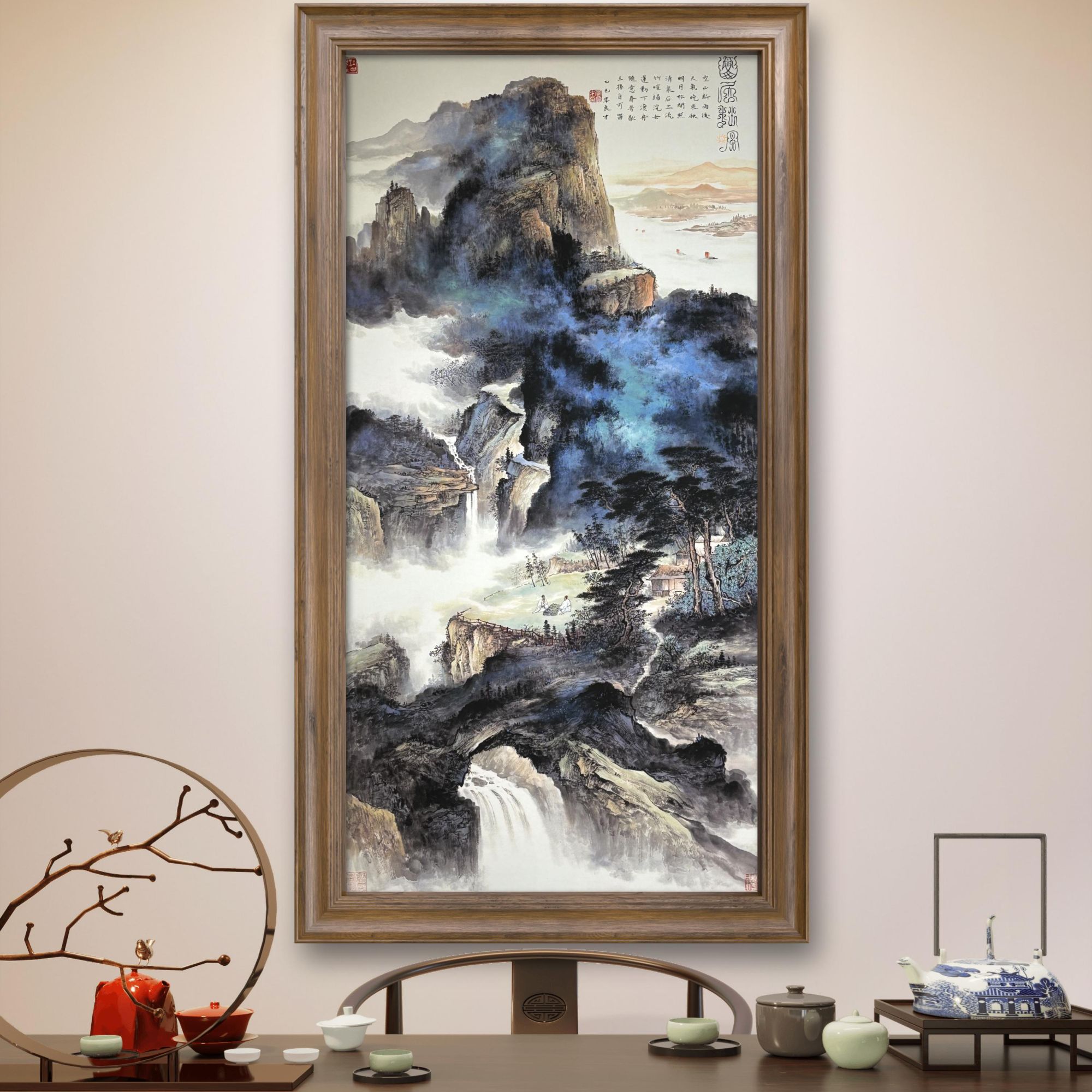 李良才先生原创作品《山居秋暝》