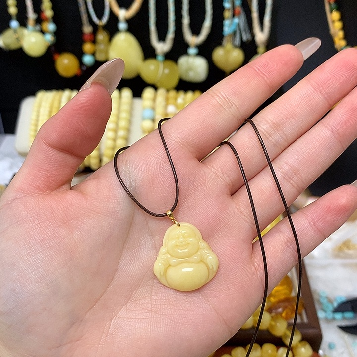 手链蜜蜡未镶嵌蜜蜡吊坠项链