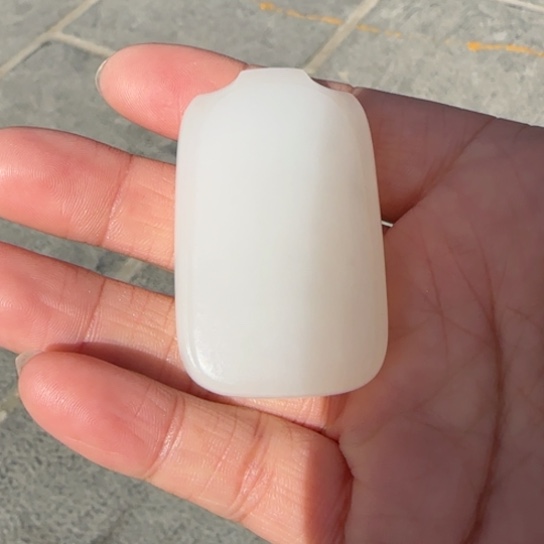 和田玉颈饰未镶嵌新疆羽田白玉羊脂玉高5.2