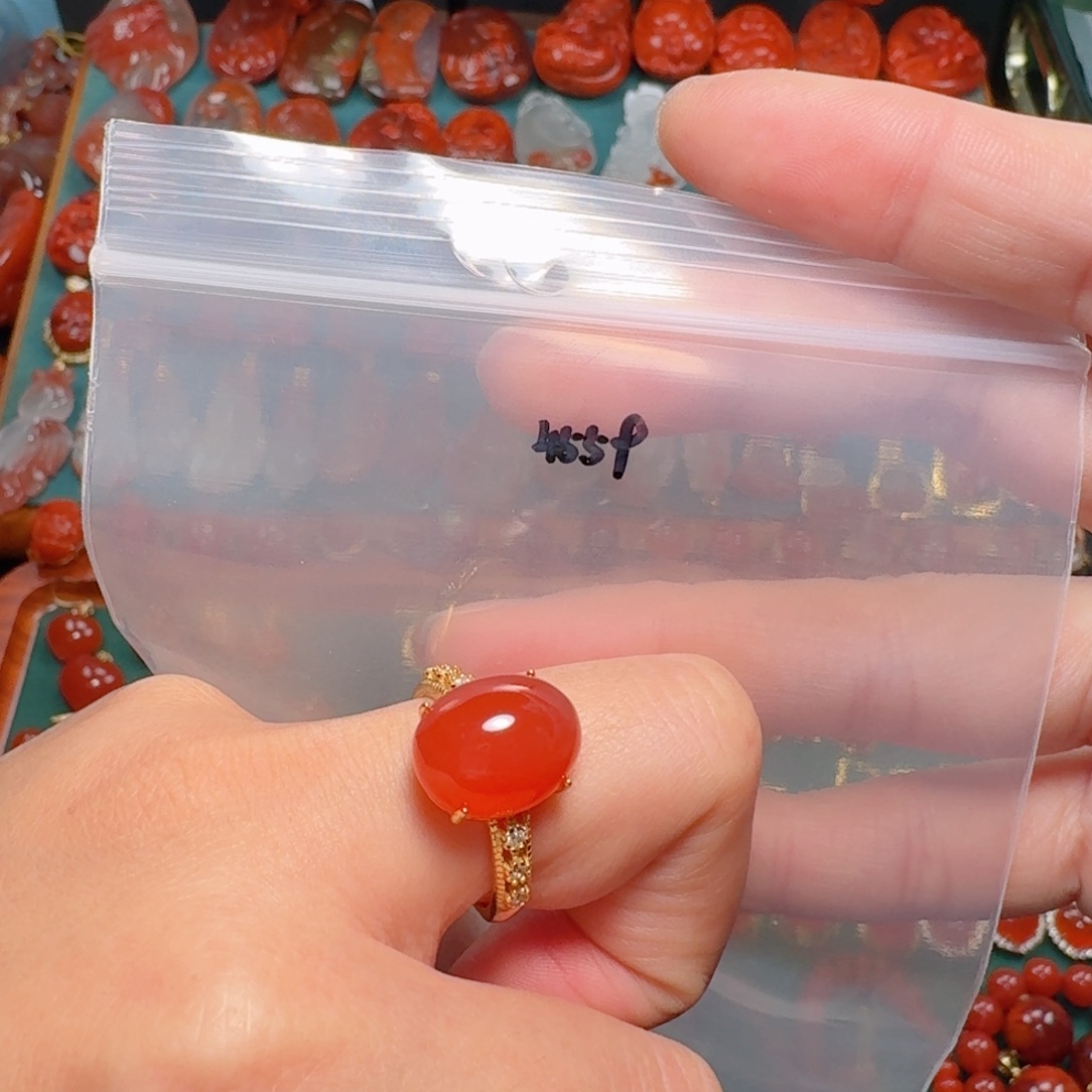 南红玛瑙南红银S925镶嵌