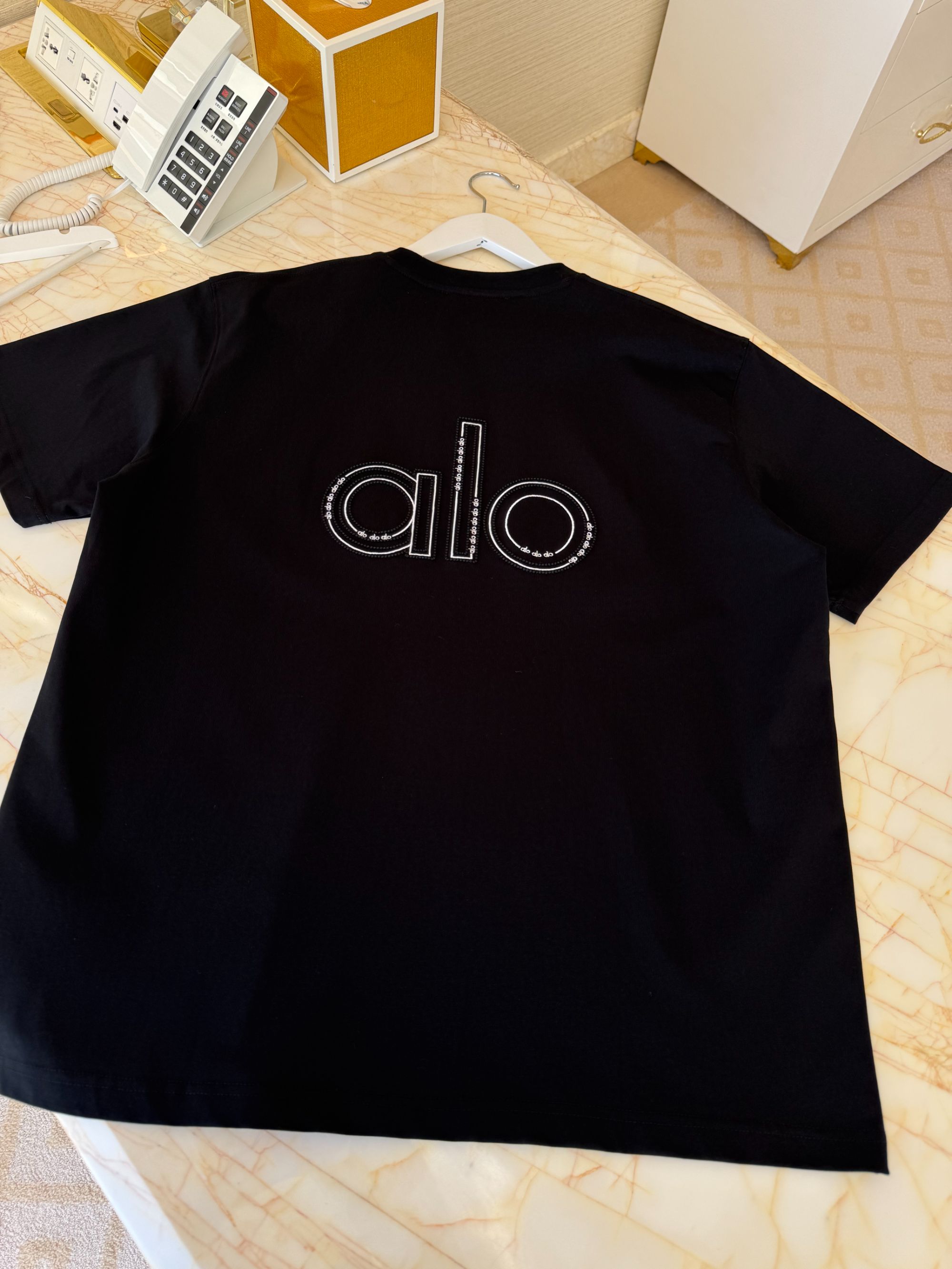 ZONASEA刺绣短袖T恤真空绣花男大码时尚高档简单加肥加大重磅男装