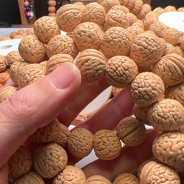 桃核手串肌肉纹桃核手串16尺3条