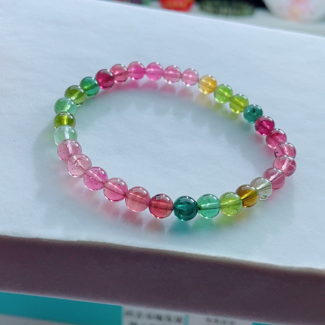 手链未镶嵌碧玺6.3mm左右