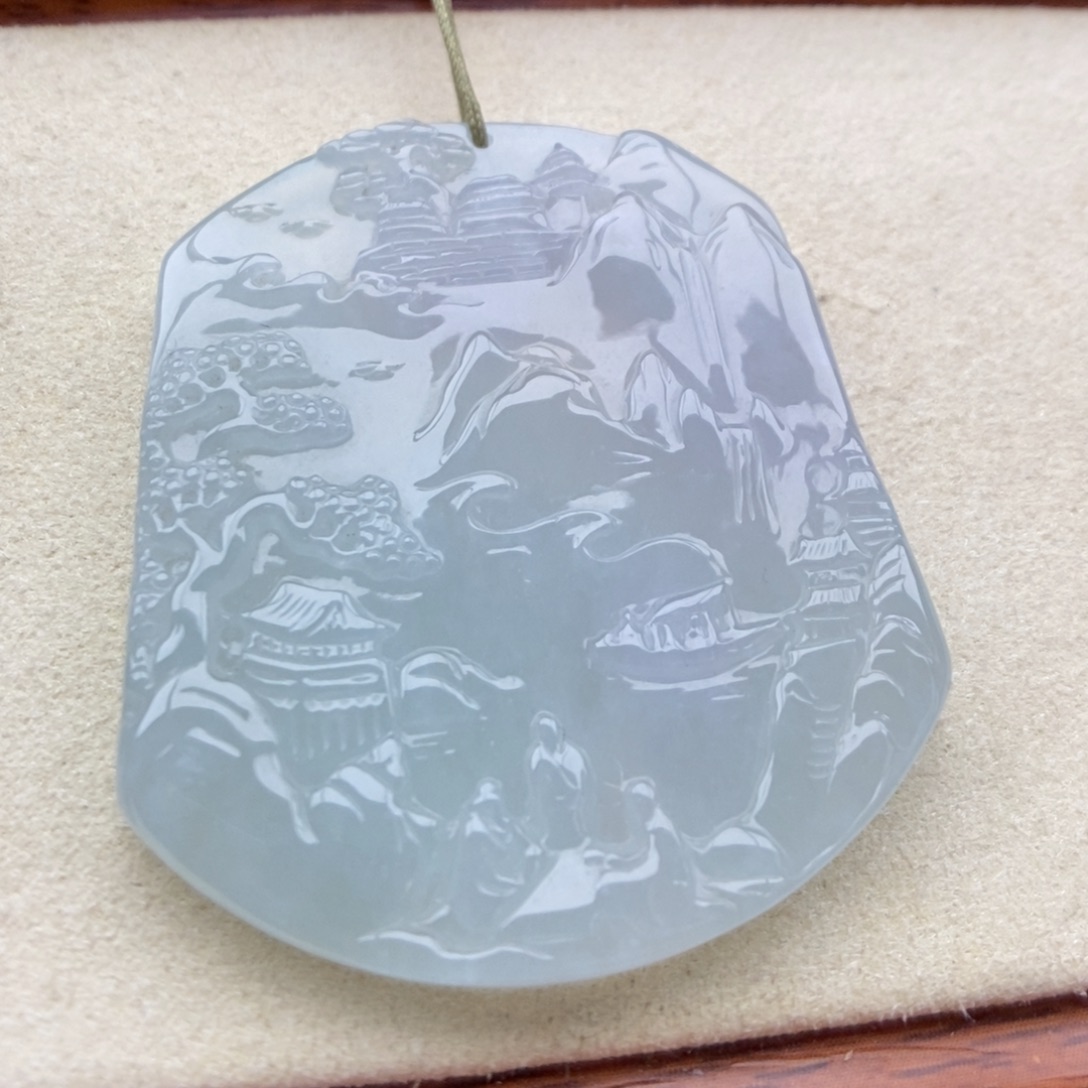 翡翠未镶嵌颈饰吊坠