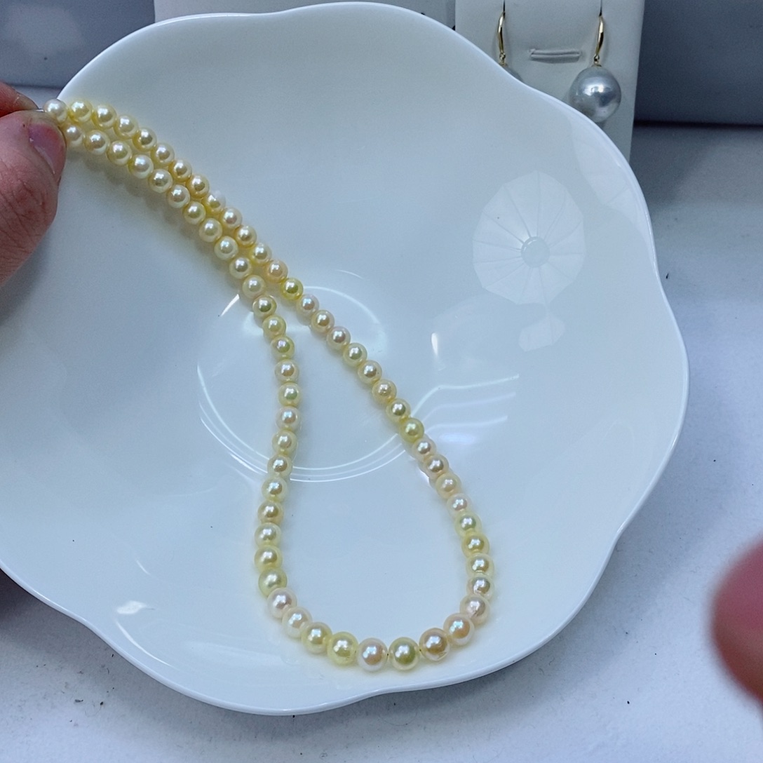 海水珍珠颈饰银S925镶嵌