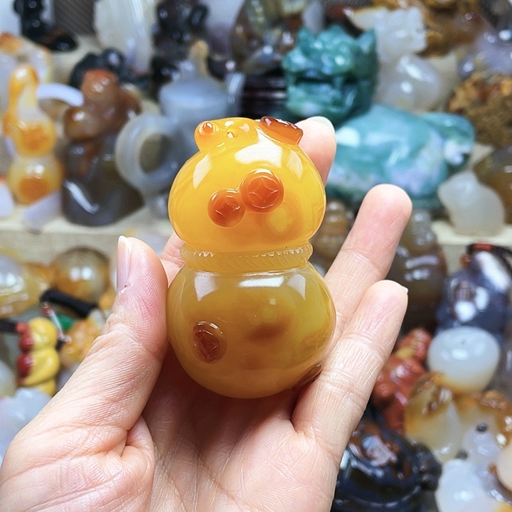 玛瑙/玉髓饰品银S925镀金镶嵌