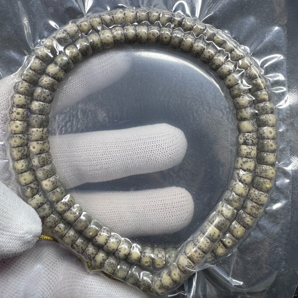 星月菩提石玉糯冰料药片8mm药片手串