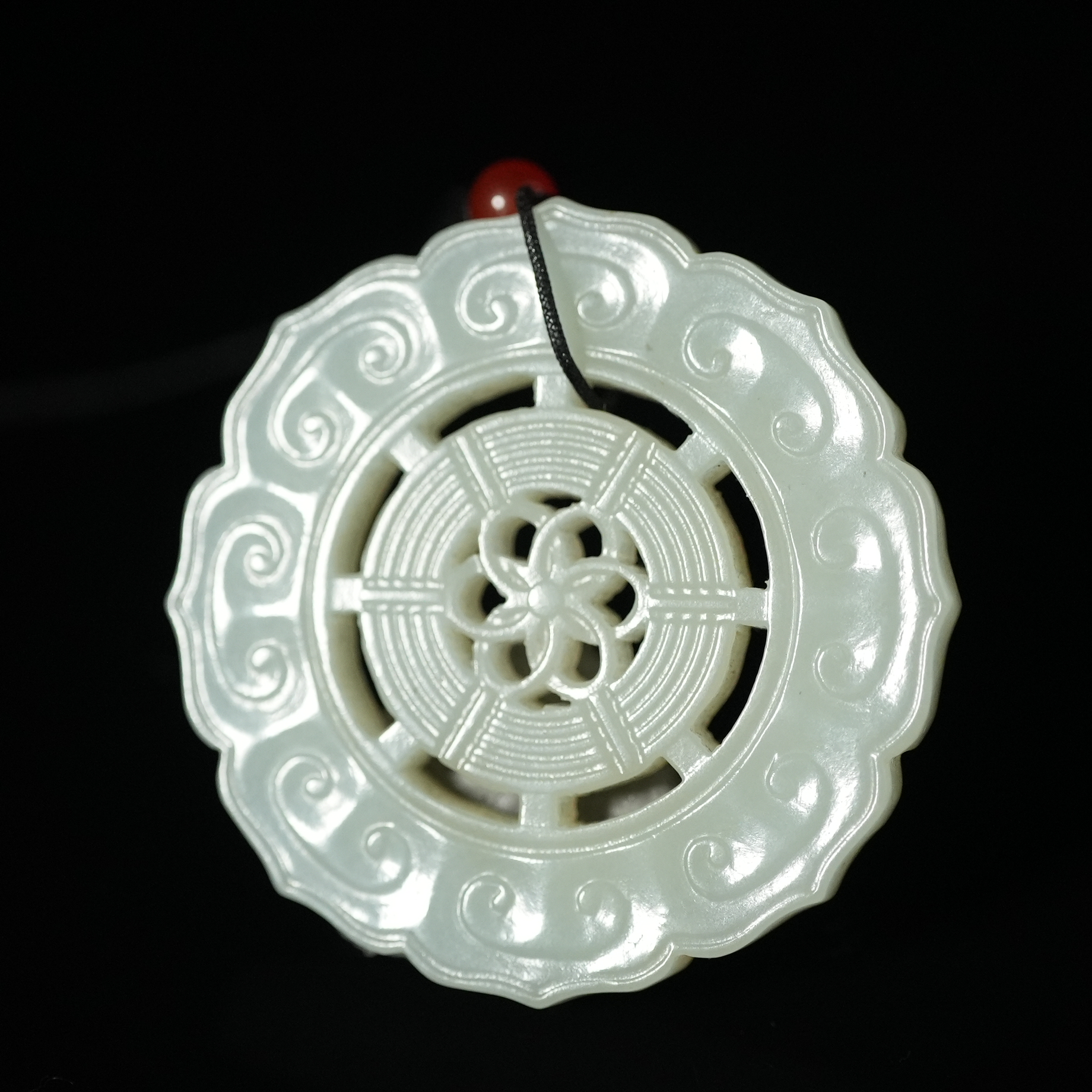 清代和田玉法轮佩HTYS7A2504181059