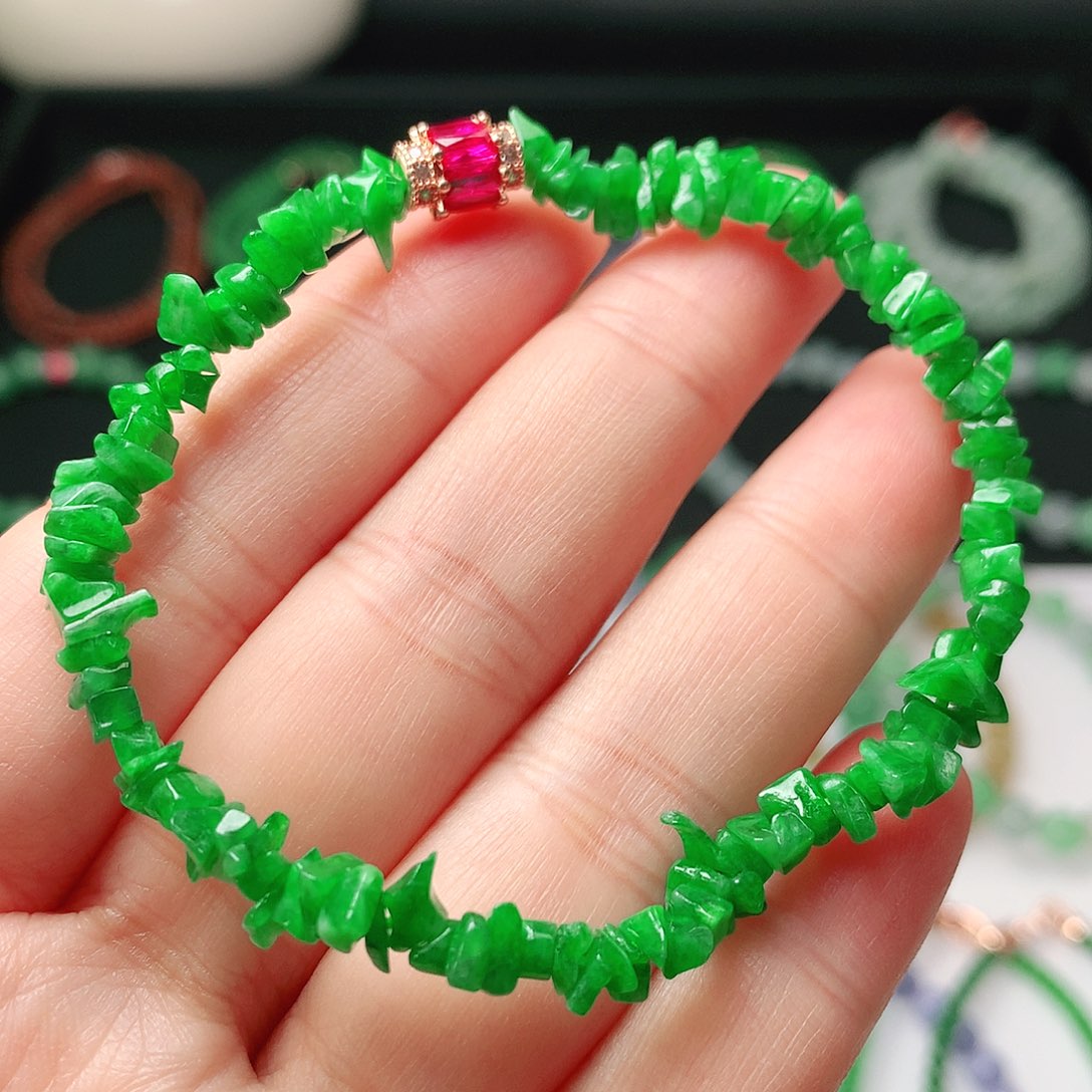 翡翠未镶嵌手链翡翠