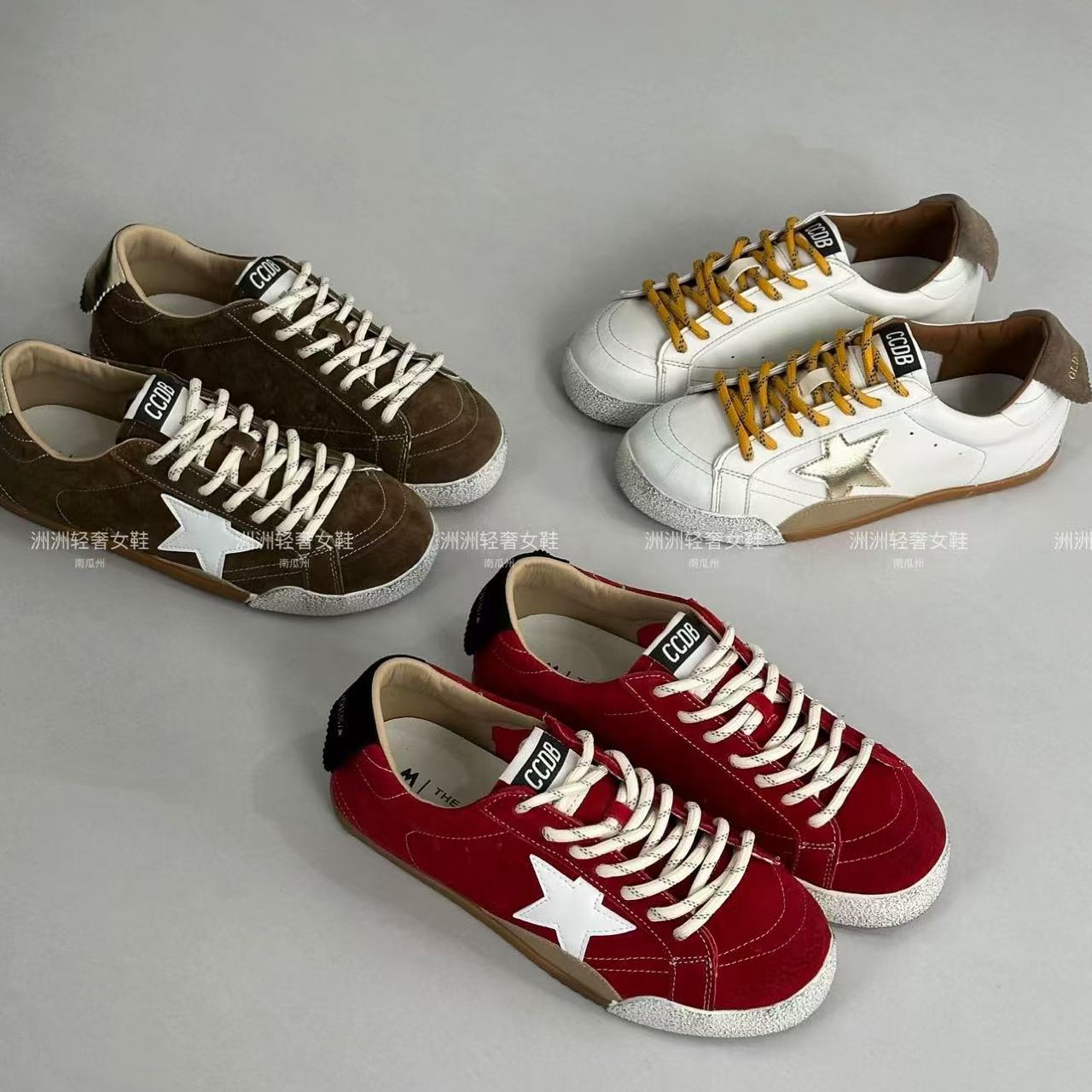 复古~超韩！2025新款超软休闲板鞋星星阿甘小脏鞋~百搭球鞋德训鞋