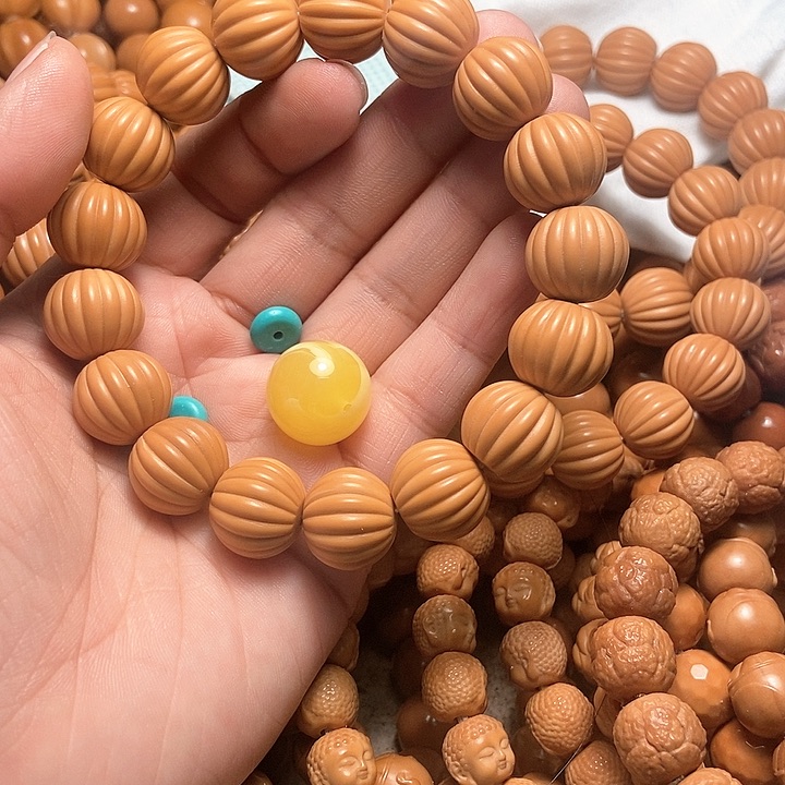 猴头核桃手串@***@呱呱