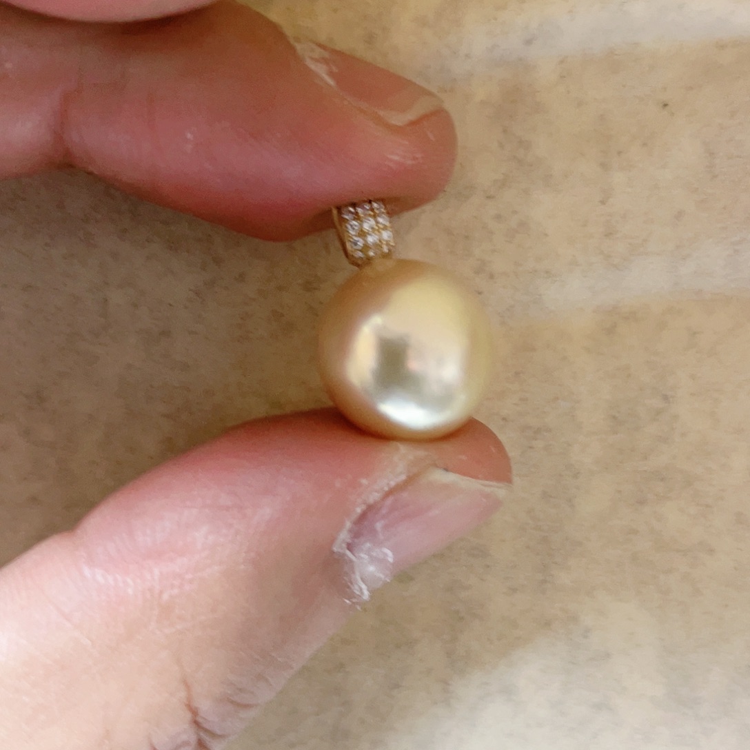 海水珍珠颈饰18K金镶嵌