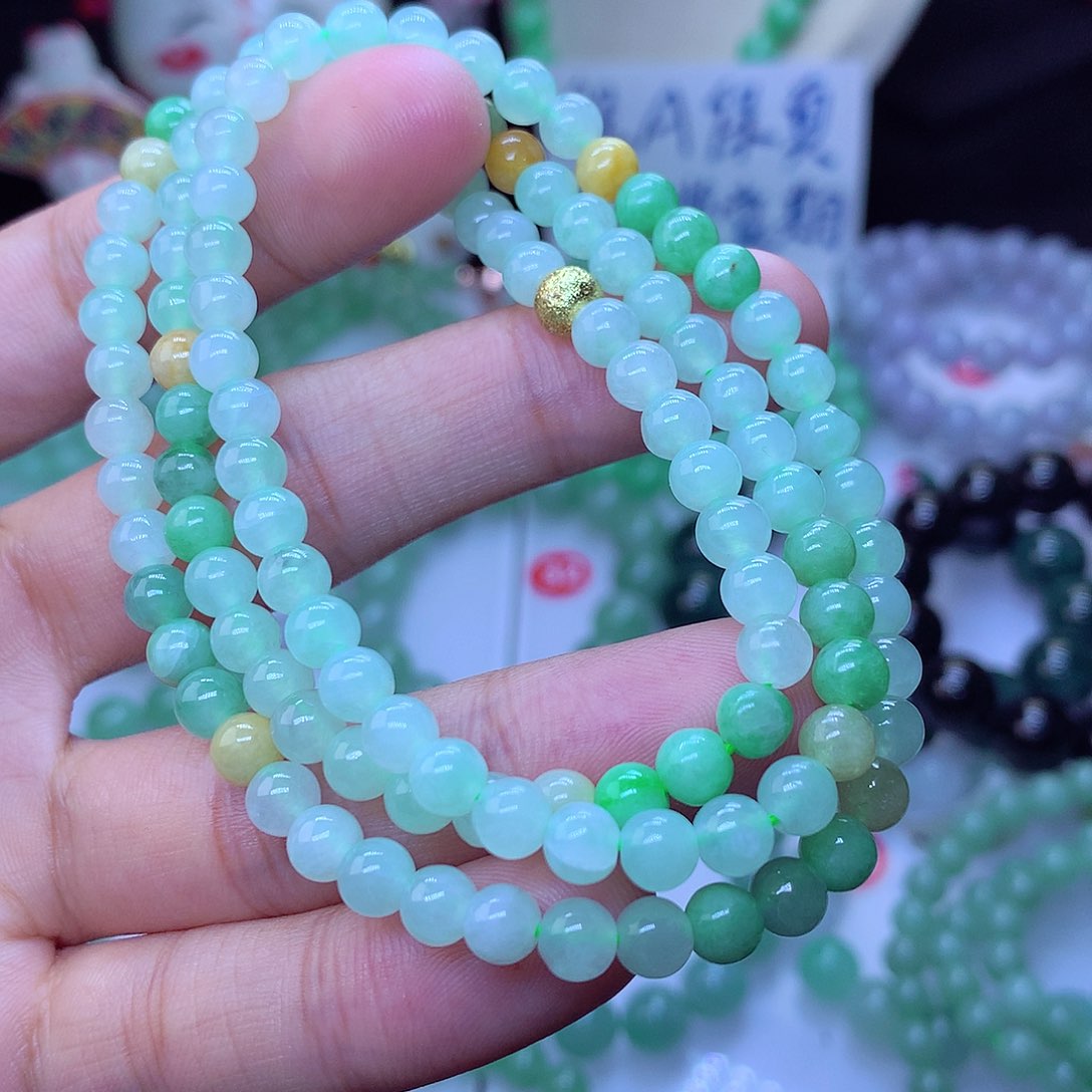 翡翠毛衣链未镶嵌