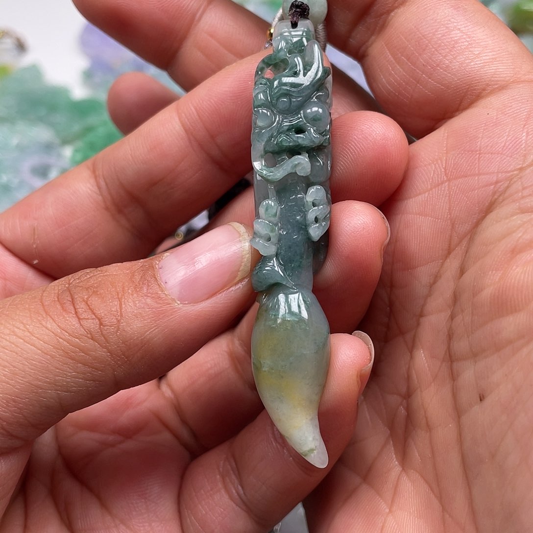 颈饰未镶嵌翡翠翡玉缘翡翠