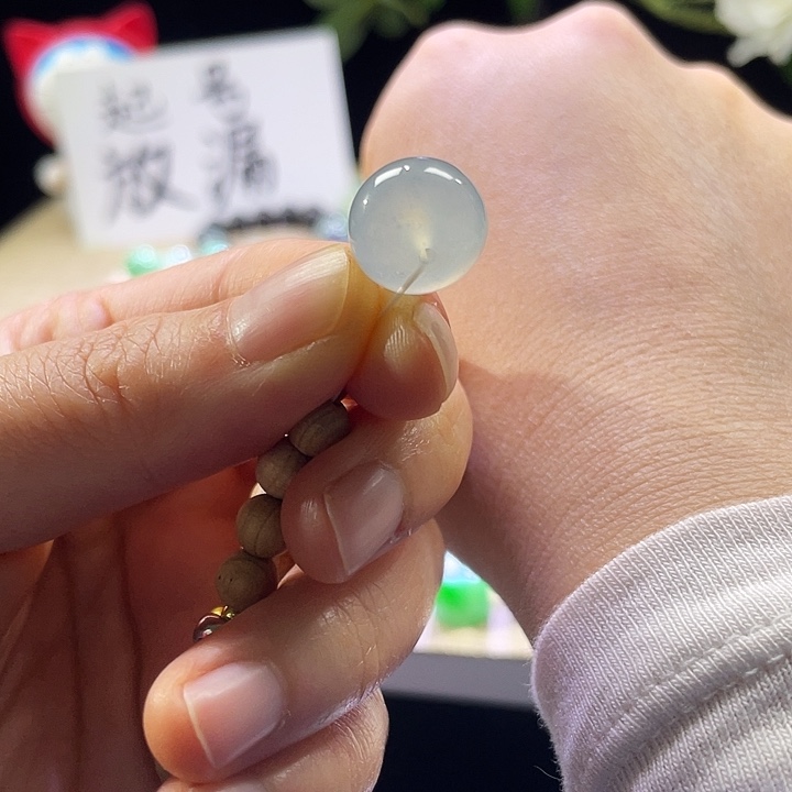 翡翠未镶嵌手链缅甸翡翠A货散珠卡13展示链接勿拍