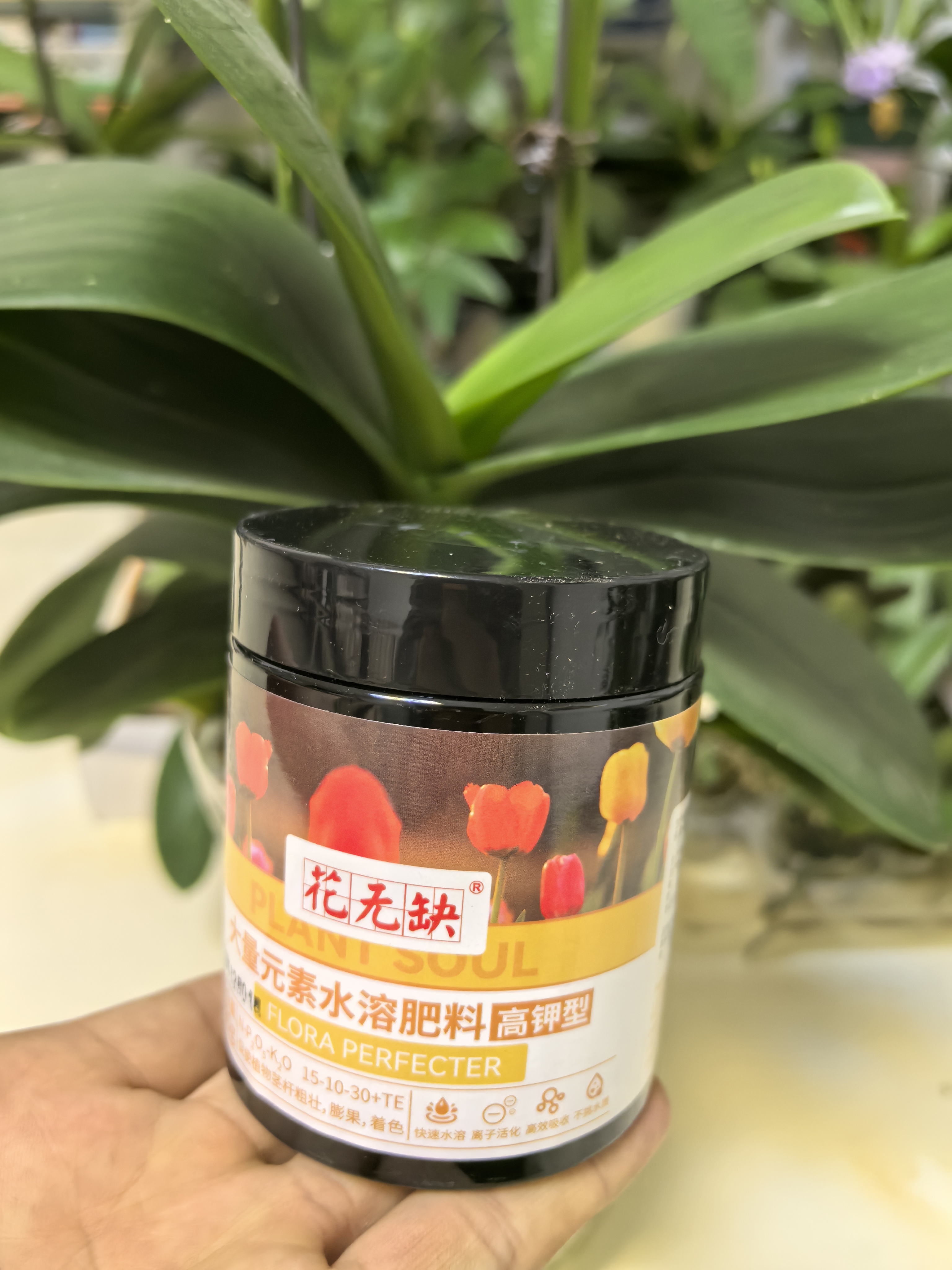 花无缺高钾型水溶肥快速补充植物营养200g/瓶