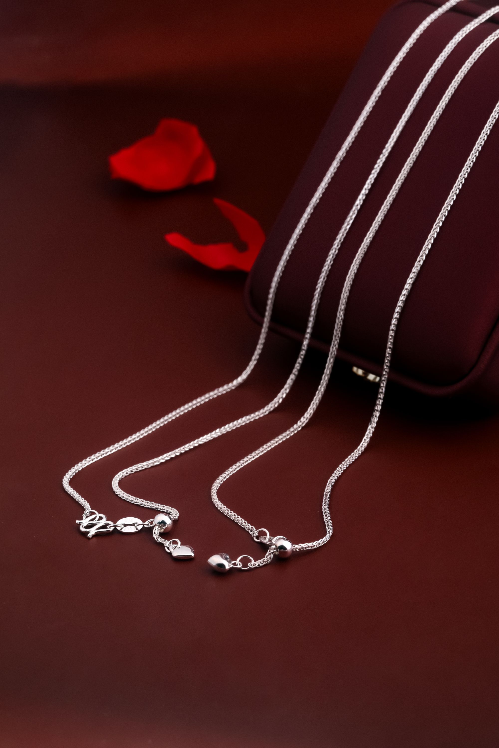 链子足银 阿乐专属-足银999肖邦项链纯银万能链自由调节百搭时尚