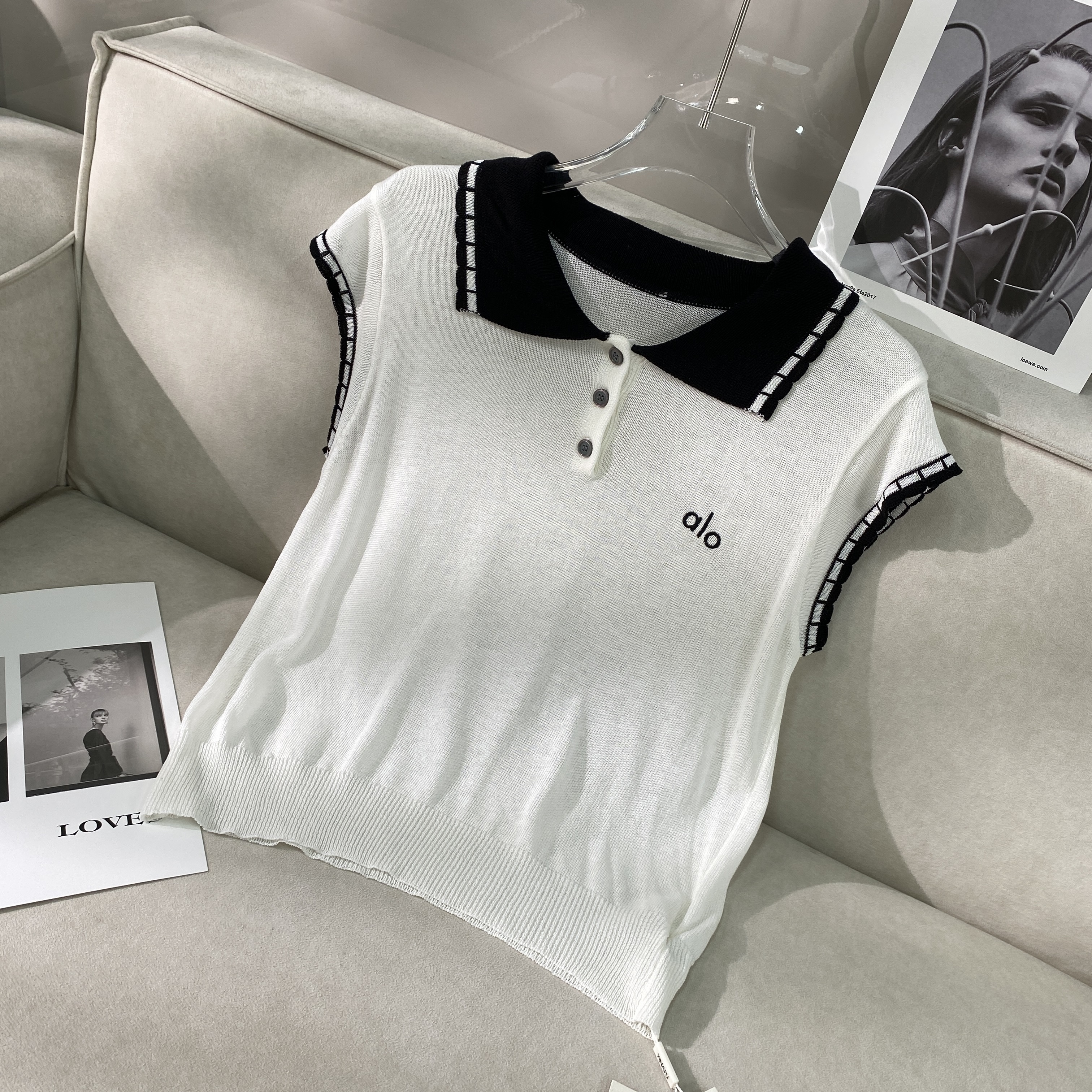 【C650】C-韩系撞色POLO领针织YNF-25B033-860