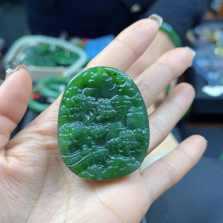 【闪购商品】和田玉（碧玉）颈饰未镶嵌发其一