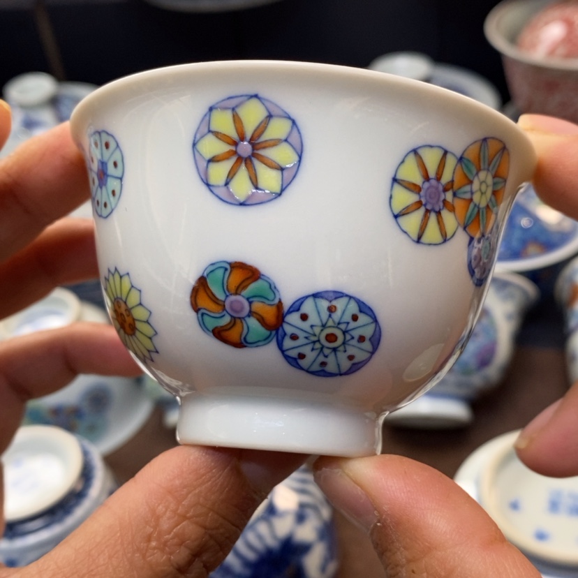 【闪购商品】景德镇青花斗彩主人杯