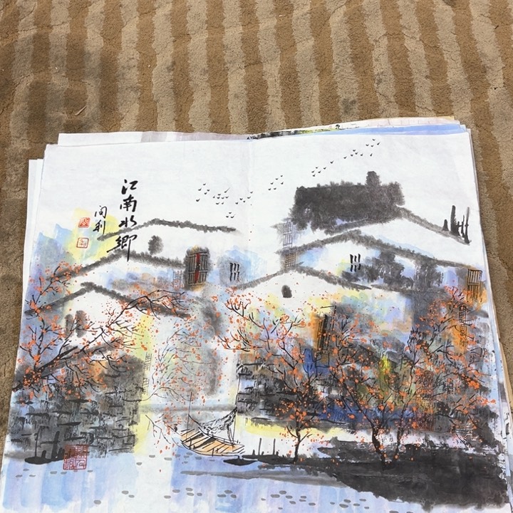 国画花鸟的翅膀和翅膀都是白色40.40