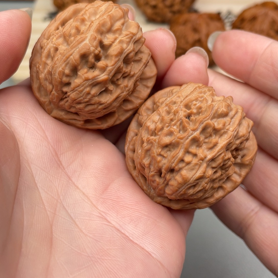 文玩核桃把件白狮子37