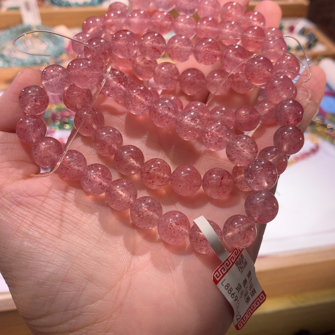 水晶珠宝半成品未镶嵌多样性发其一，9.5mm